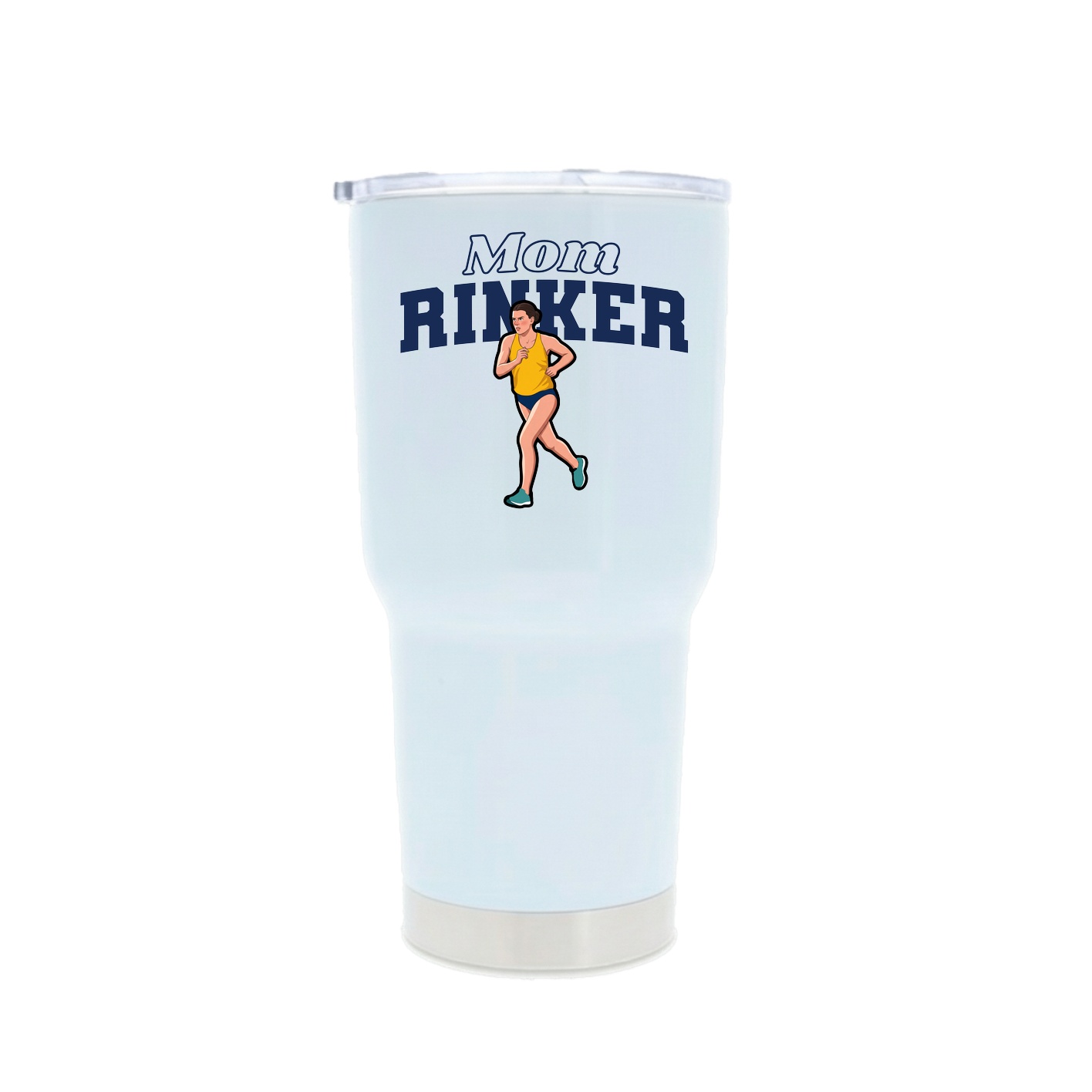 30oz Stainless Steel Tumbler — Mothers Day Block in White