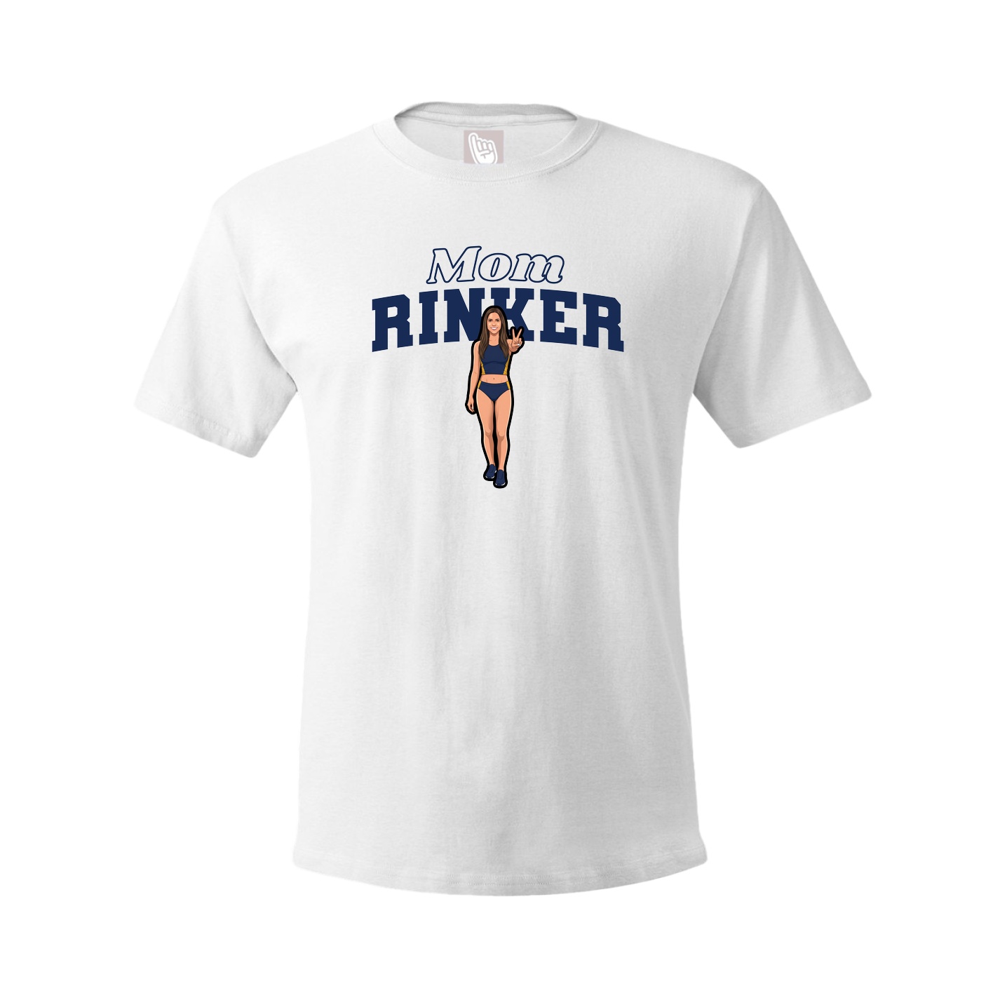 Youth Tee — Mothers Day Block in White
