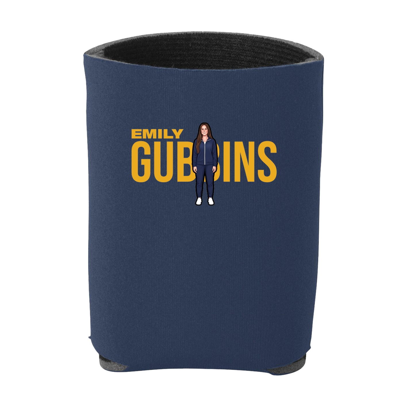Can Holder — Player Name in Navy