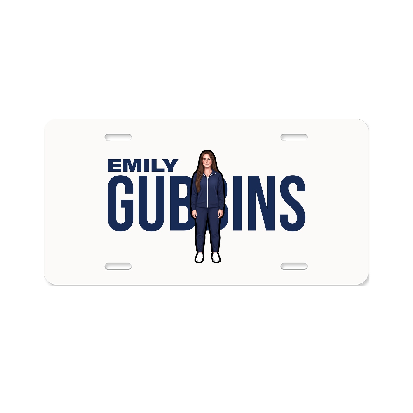 License Plate — Player Name in Classic