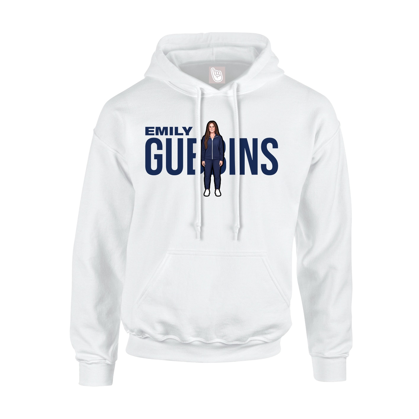 Youth Hoodie — Player Name in White