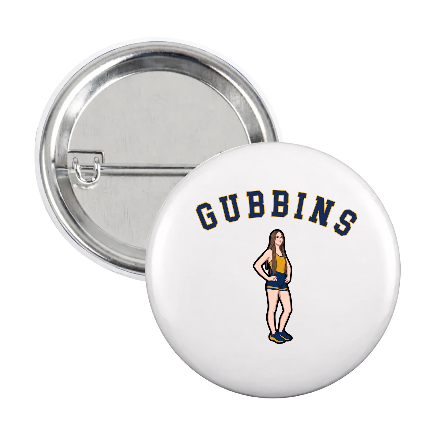 Game Day Button — Shirsey Arch in White