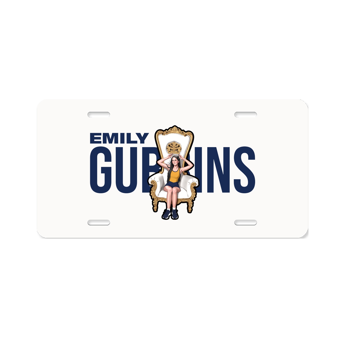 License Plate — Player Name in Classic