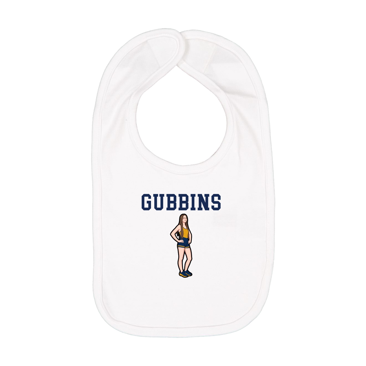 Infant Bib — Shirsey in White