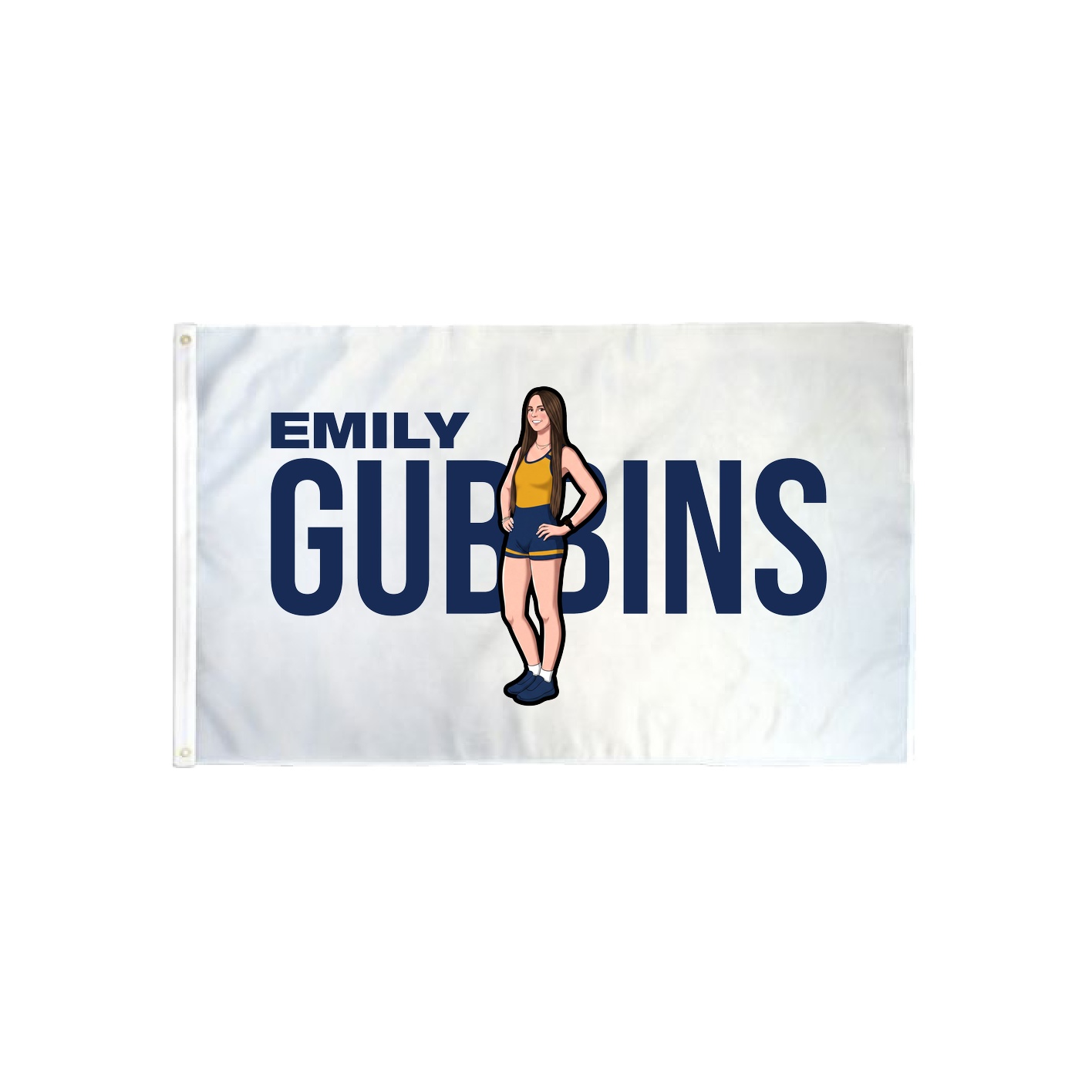3x5 Flag — Player Name in Classic