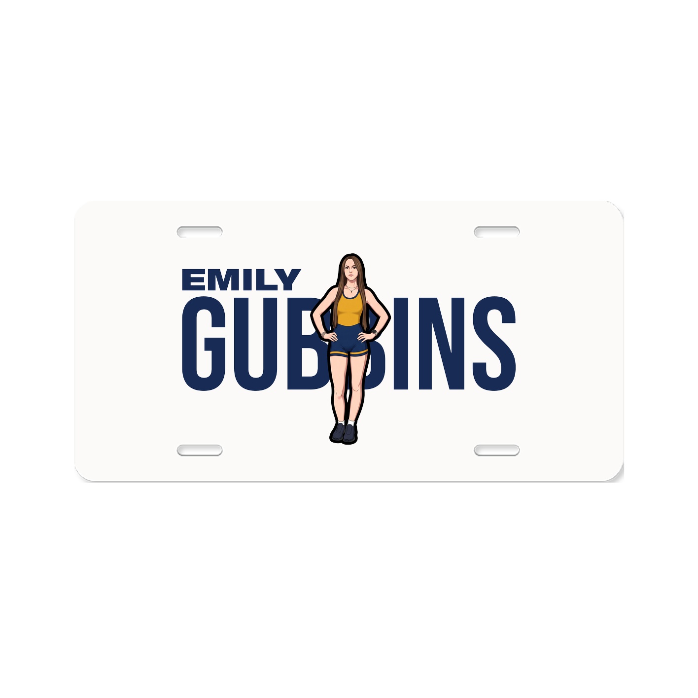 License Plate — Player Name in Classic