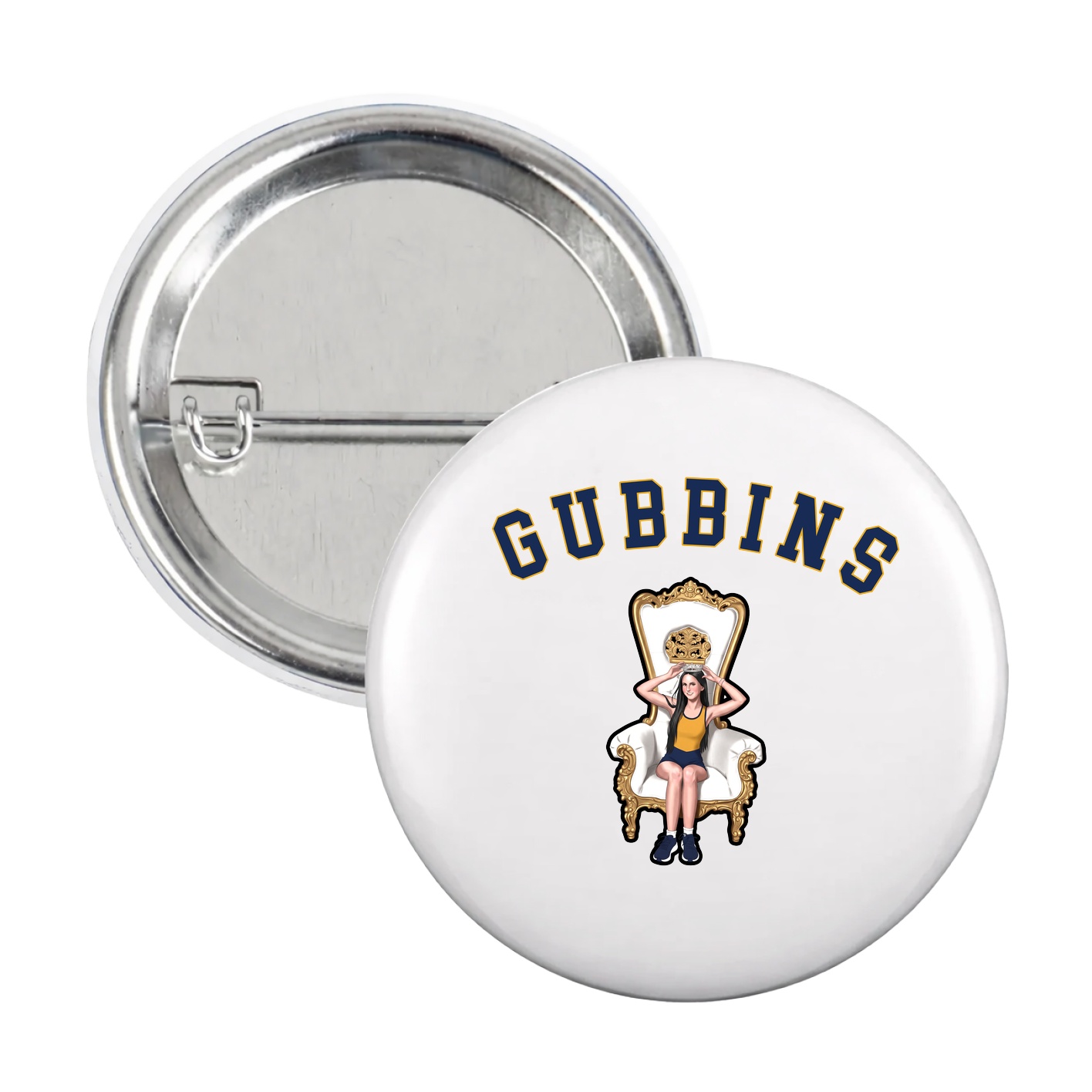 Game Day Button — Shirsey Arch in White