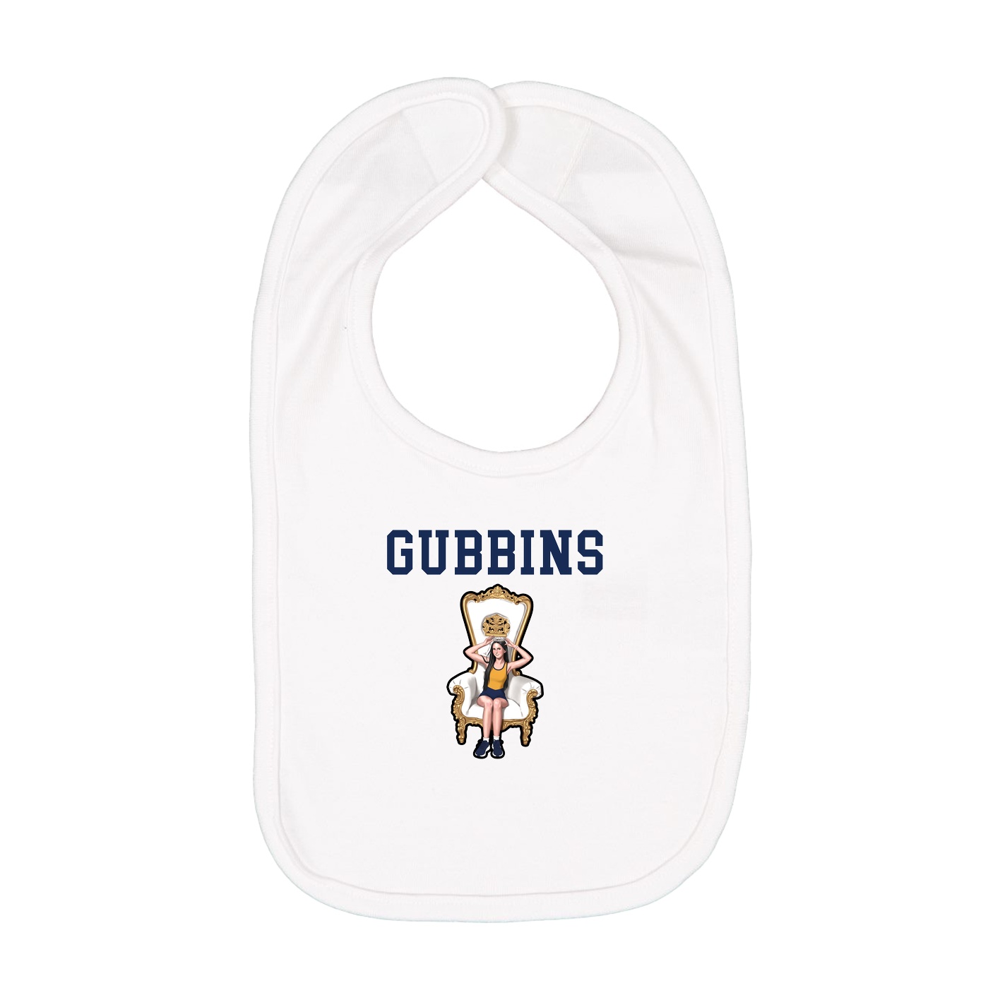 Infant Bib — Shirsey in White
