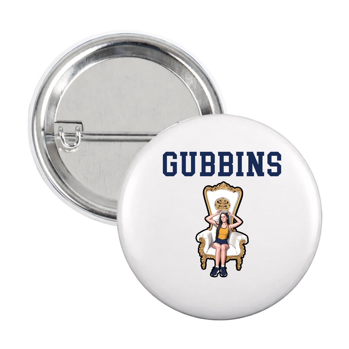 Game Day Button — Shirsey in White