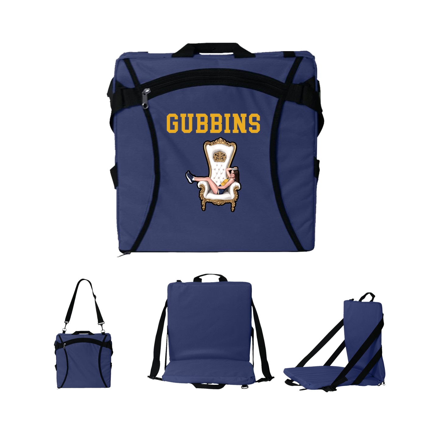 Folding Stadium Seat — Shirsey in Navy