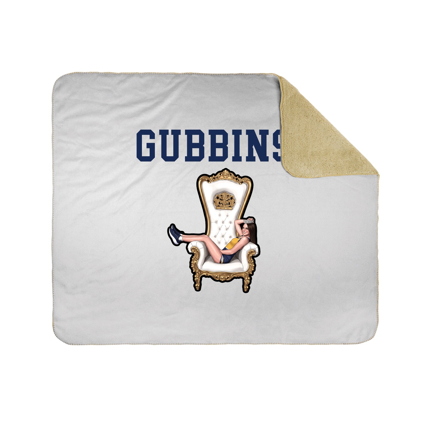 Throw Blanket — Shirsey in White