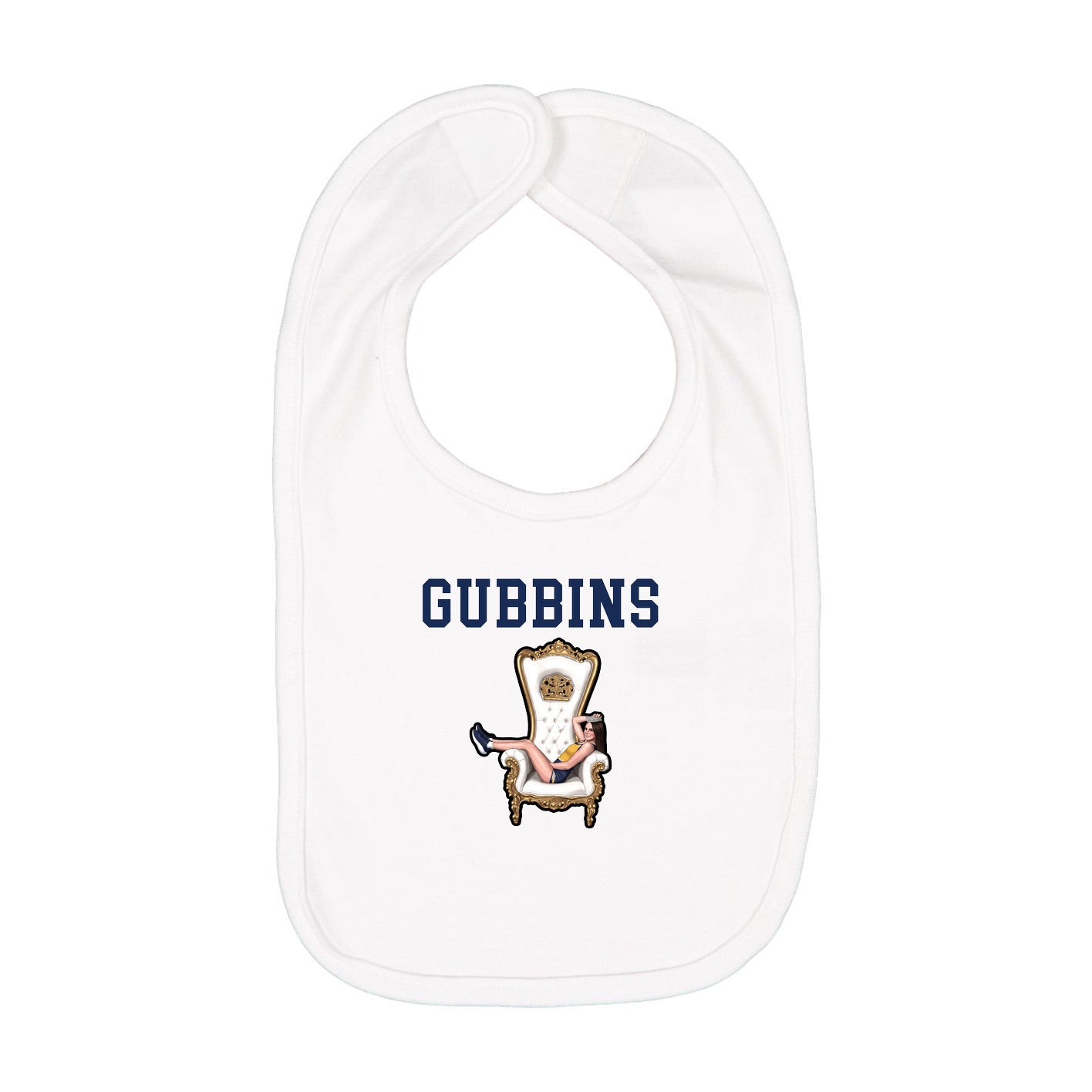 Infant Bib — Shirsey in White