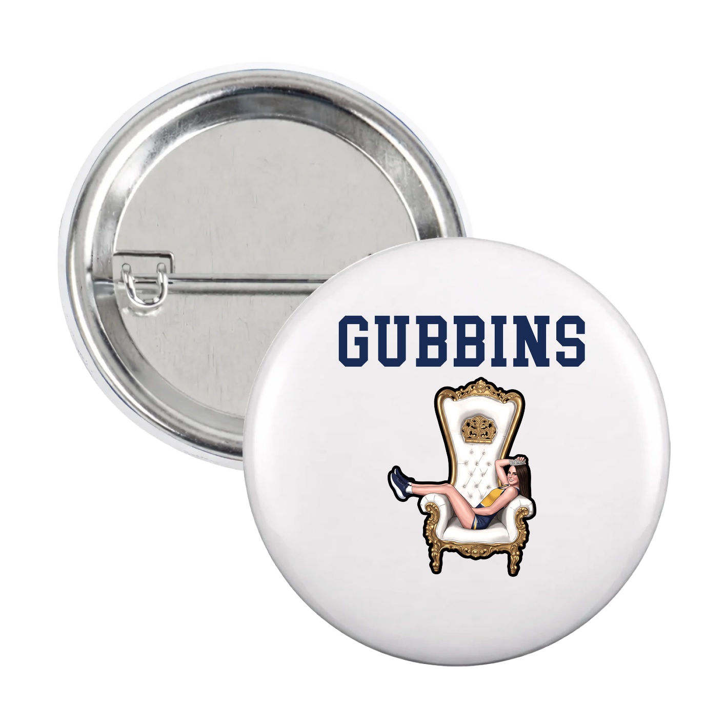 Game Day Button — Shirsey in White