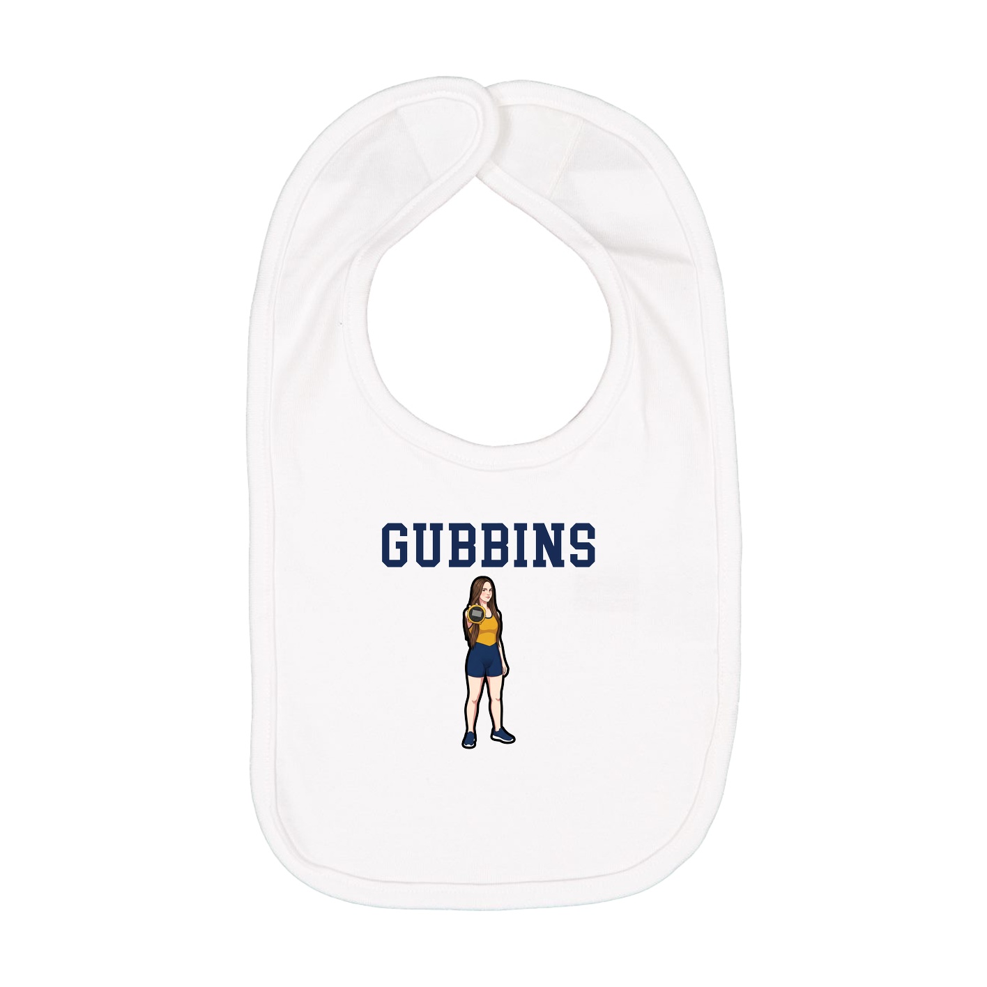 Infant Bib — Shirsey in White