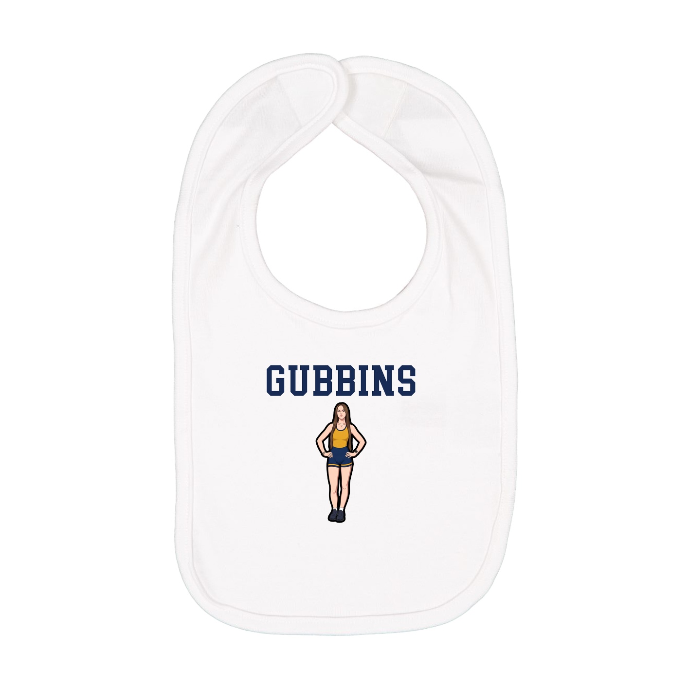 Infant Bib — Shirsey in White