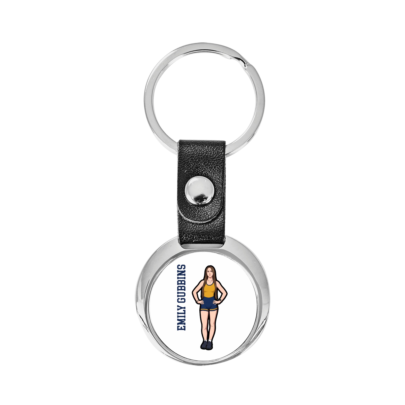 Key Chain — Name Vertical in Classic