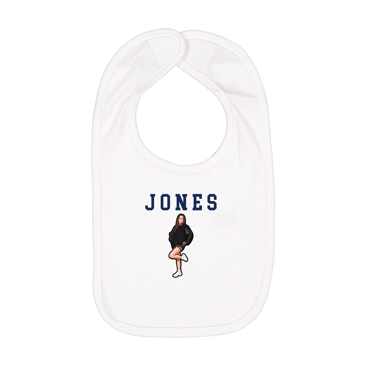 Infant Bib — Shirsey in White