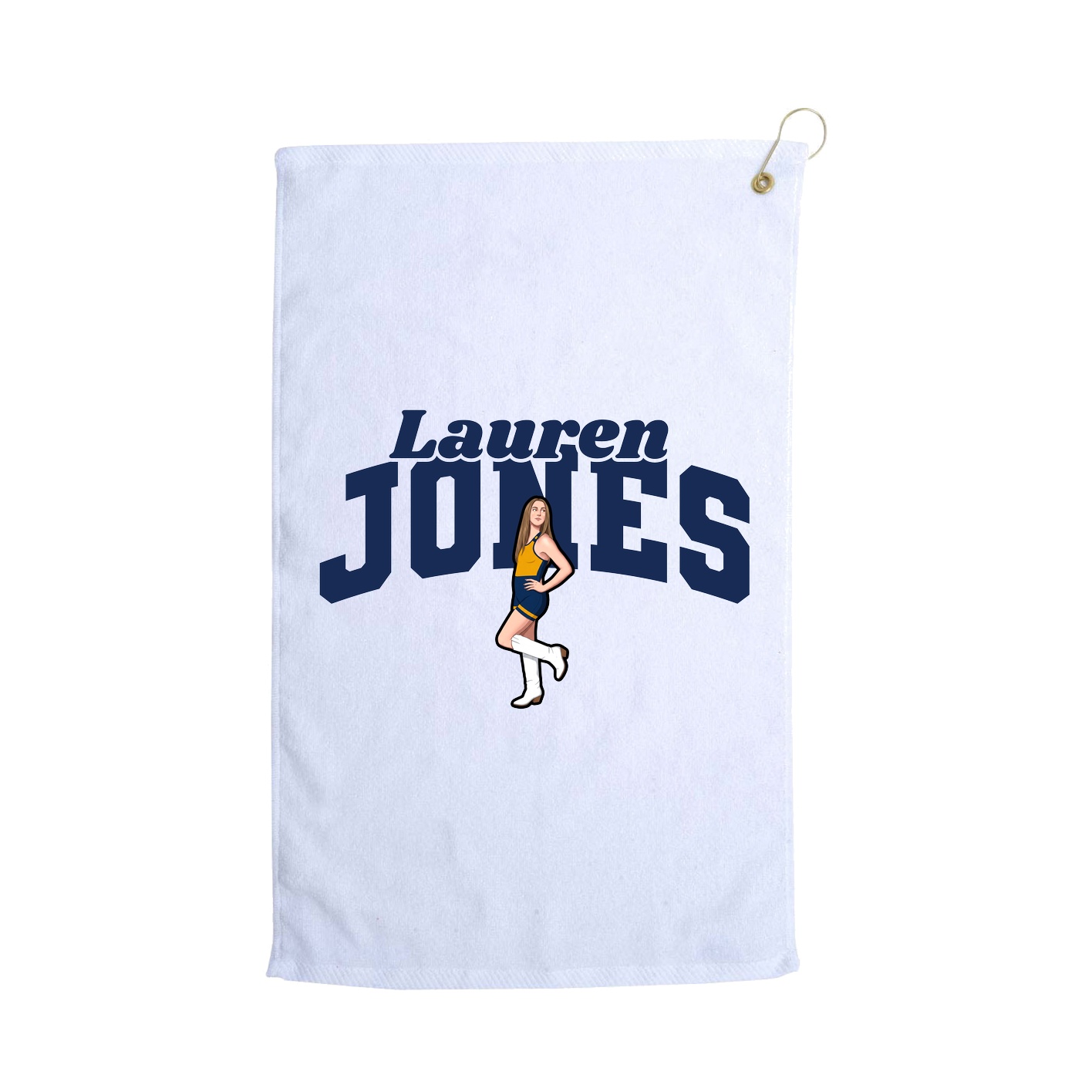 Golf Towel — Signature Arch in White