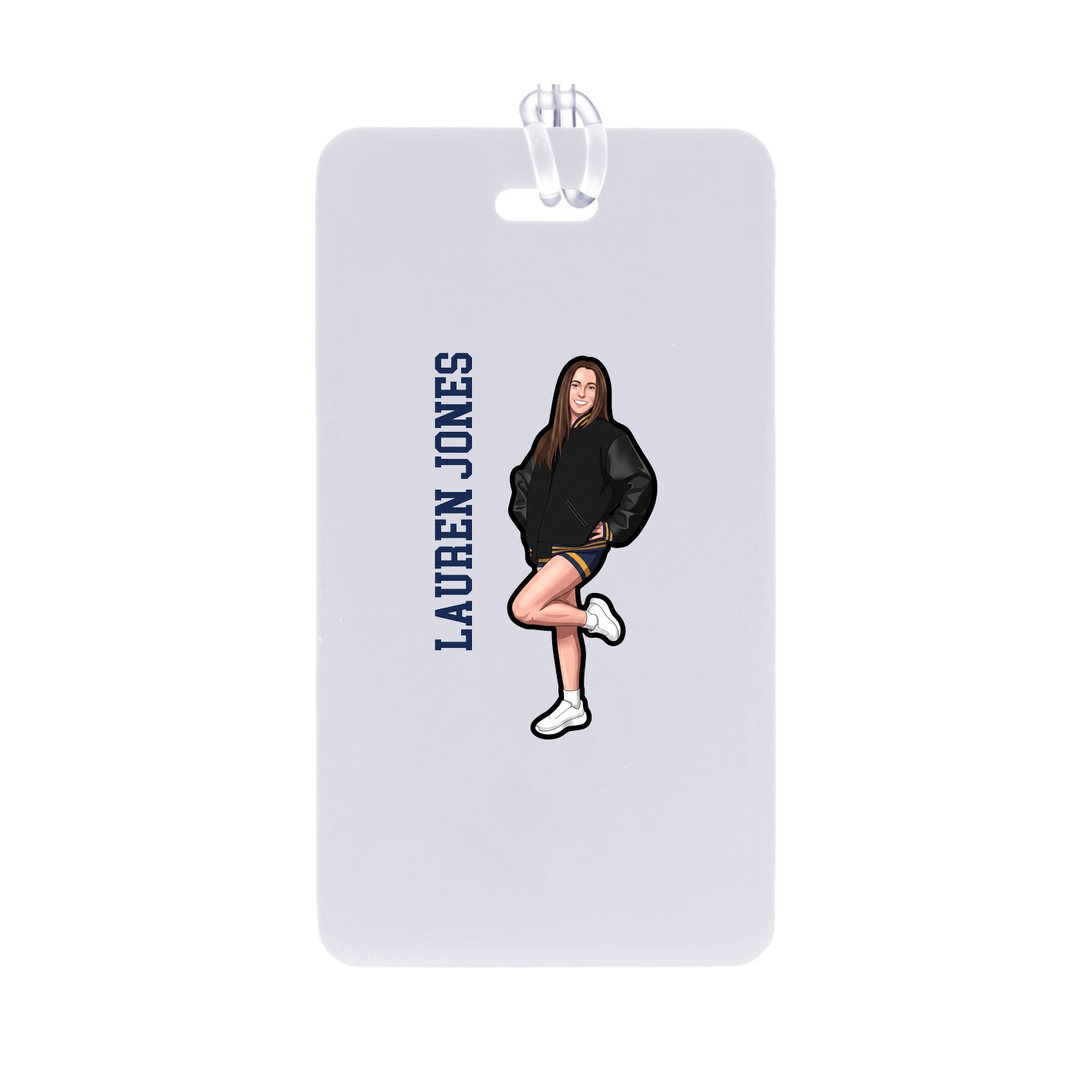 Bag Tag — Name Vertical in Classic