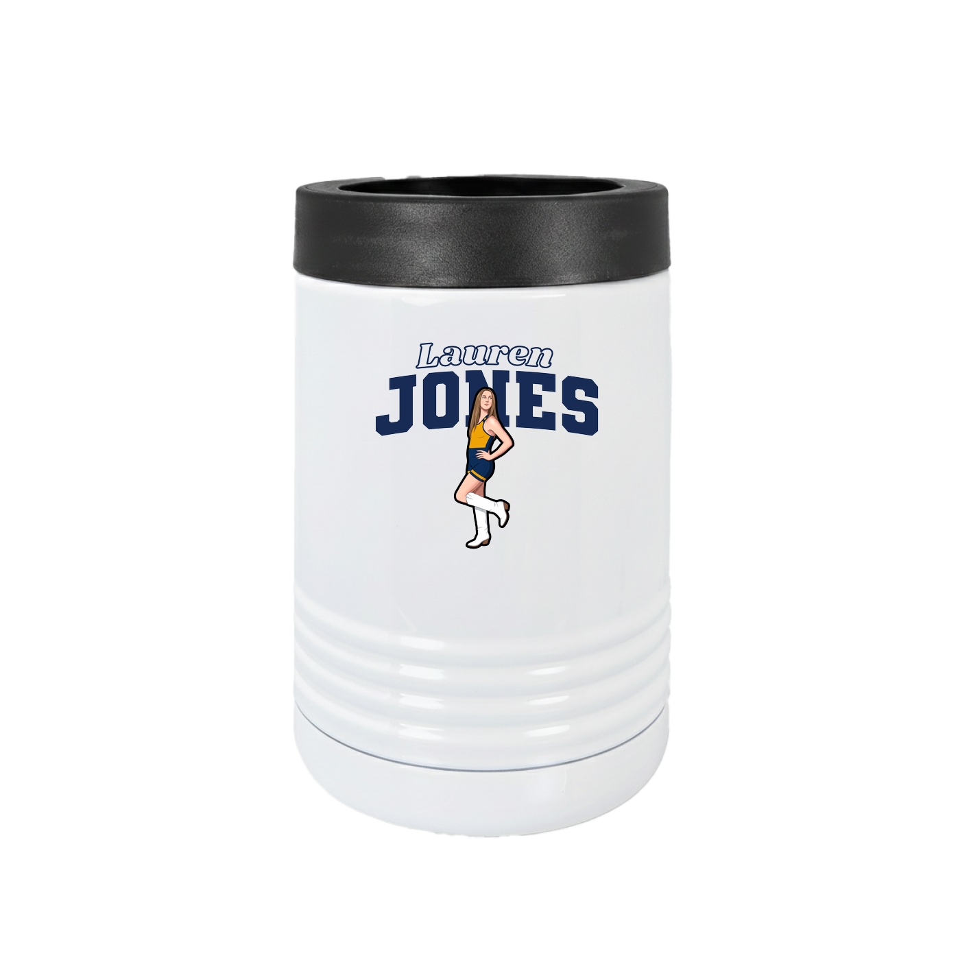 Beverage Holder — Name Arch in White