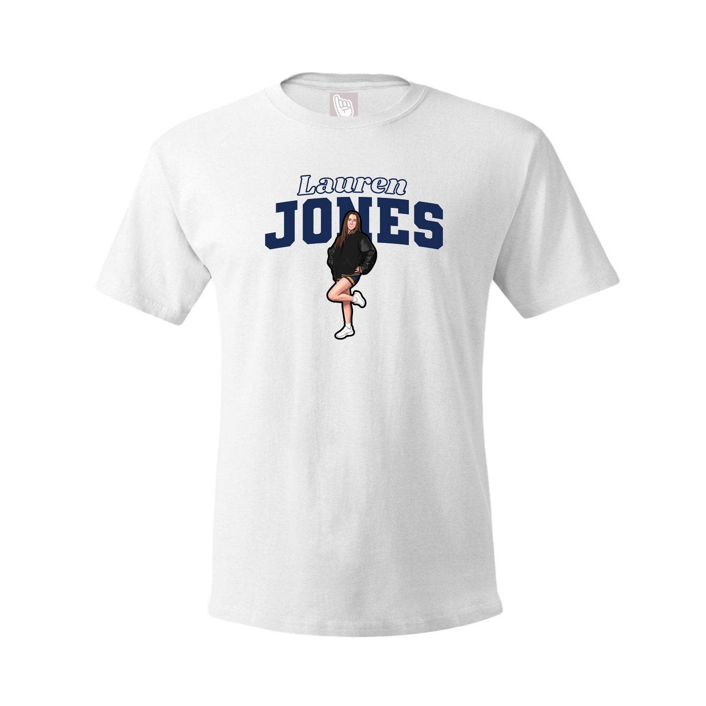 Tee — Name Arch in White