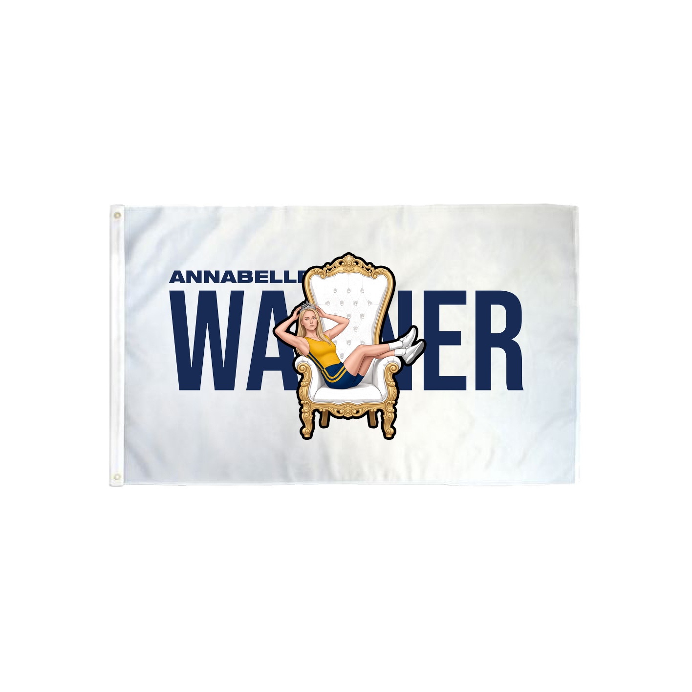 3x5 Flag — Player Name in Classic