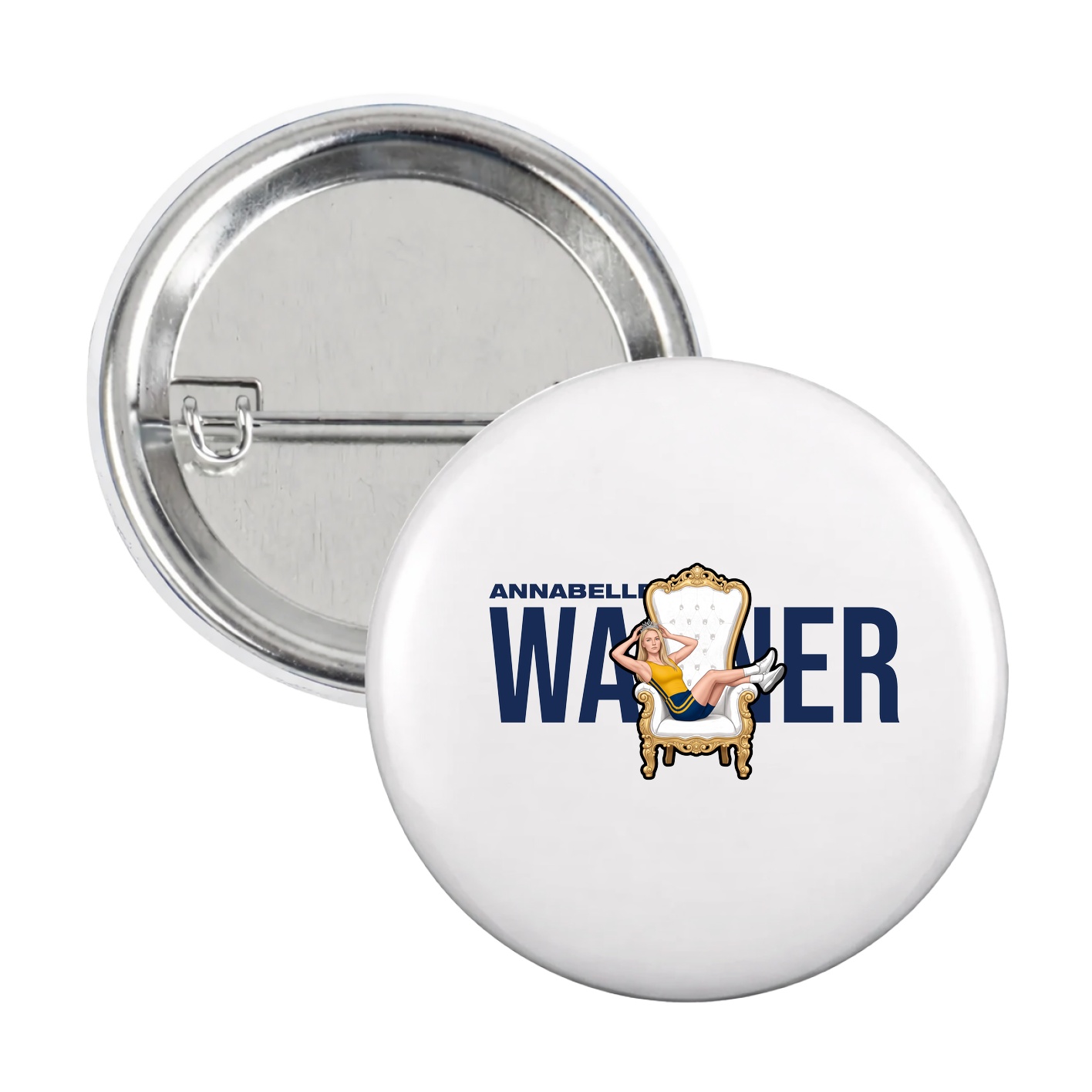 Game Day Button — Player Name in White