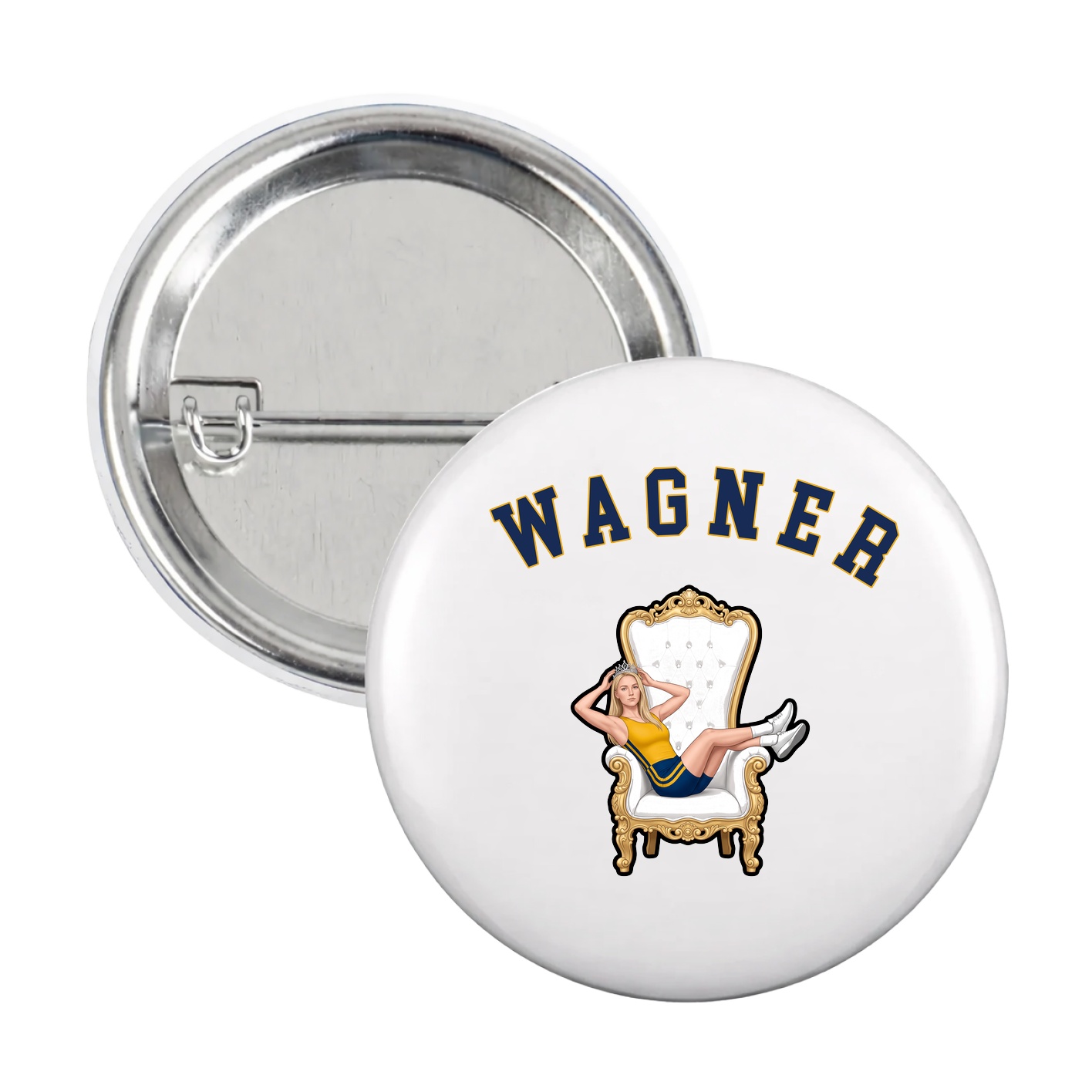 Game Day Button — Shirsey Arch in White