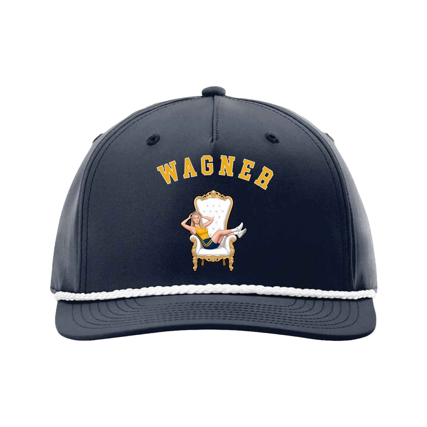 Five-Panel Classic Rope Cap — Shirsey Arch in Navy