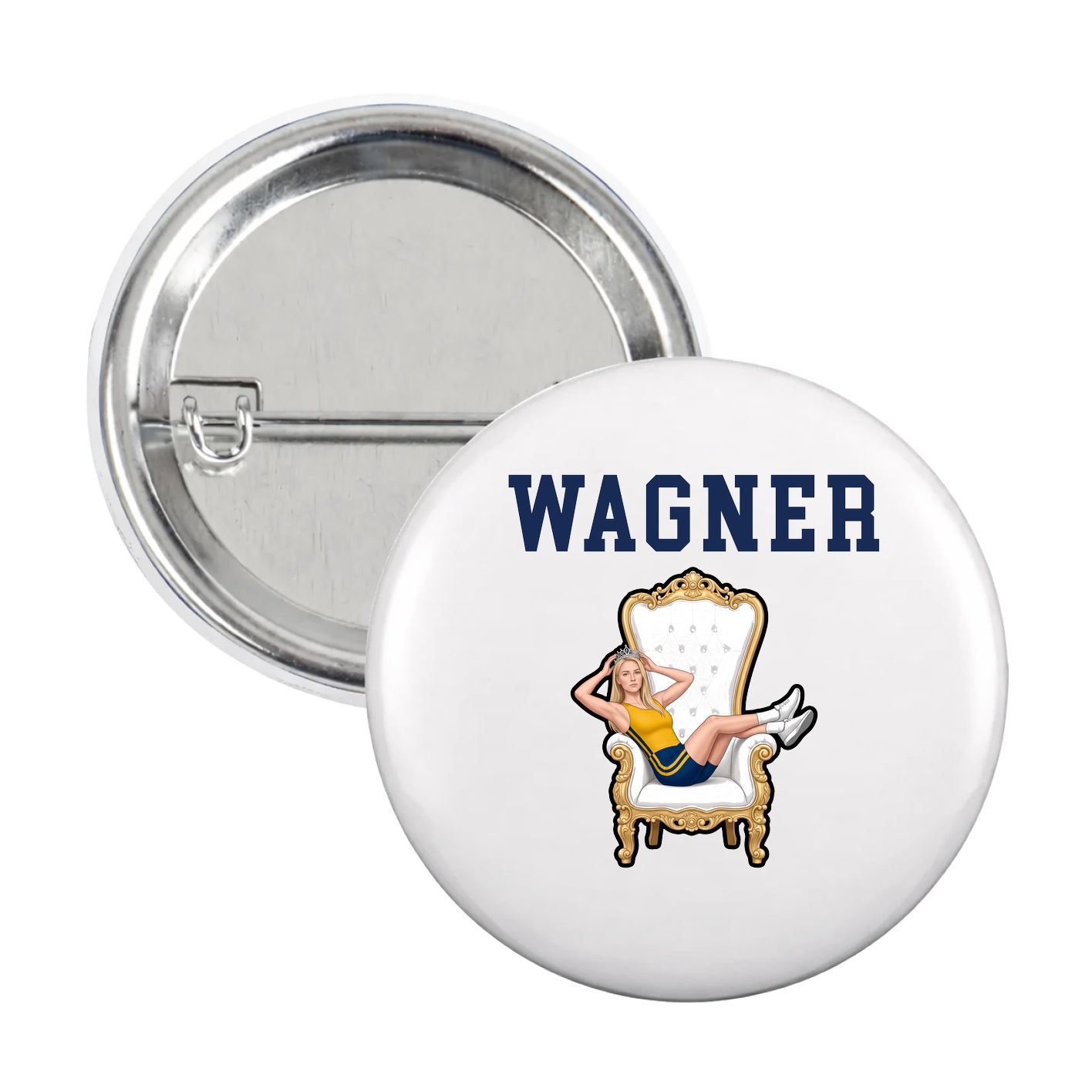 Game Day Button — Shirsey in White