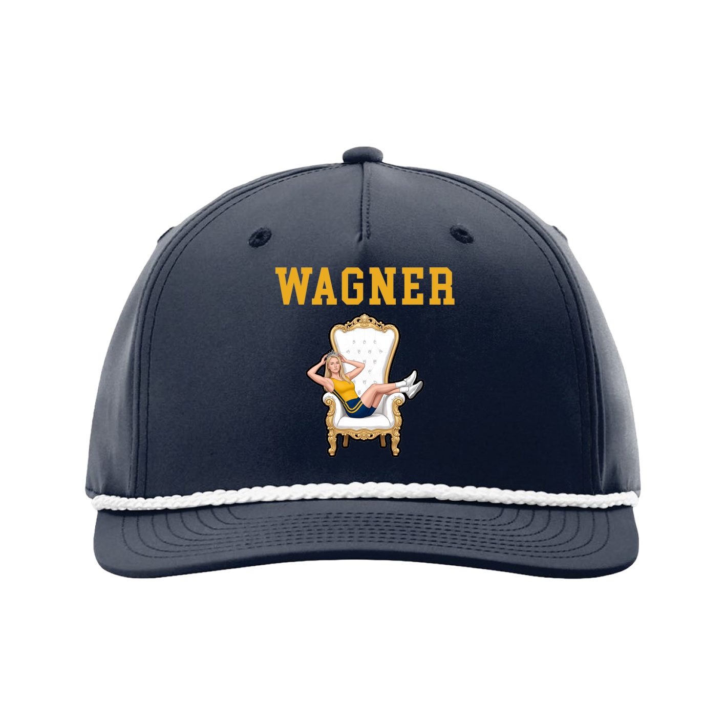 Five-Panel Classic Rope Cap — Shirsey in Navy