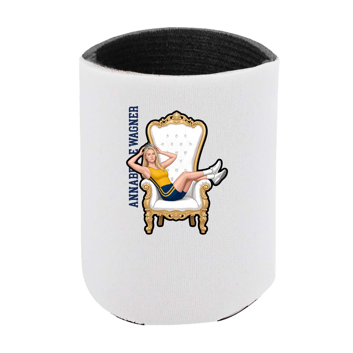 Can Holder — Name Vertical in White
