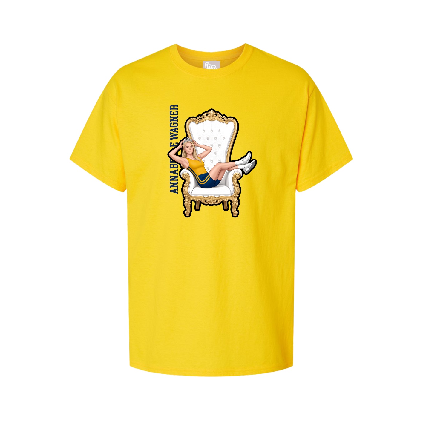 Tee — Name Vertical in Gold