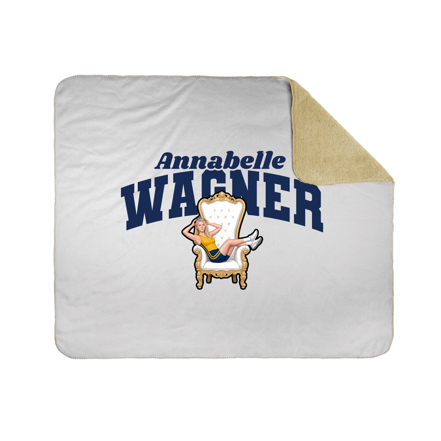 Throw Blanket — Signature Arch in White