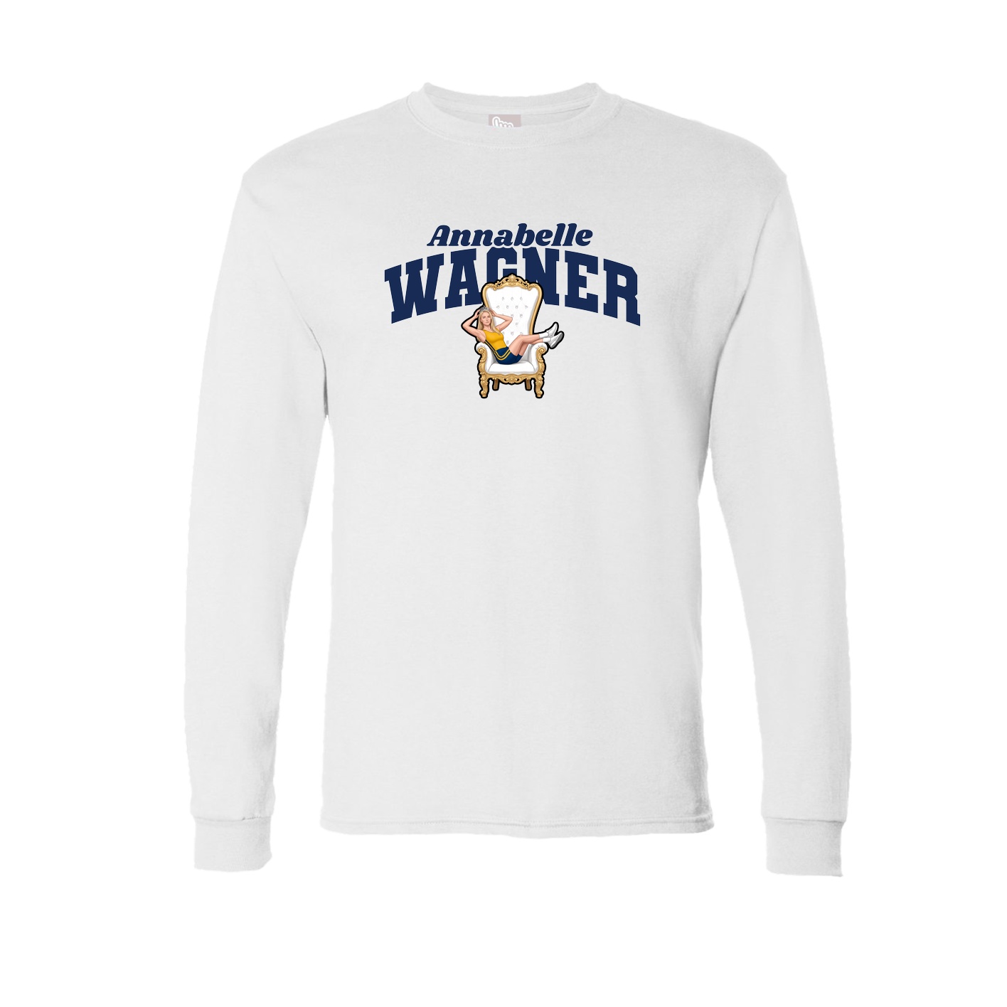 Long Sleeve Tee — Signature Arch in White