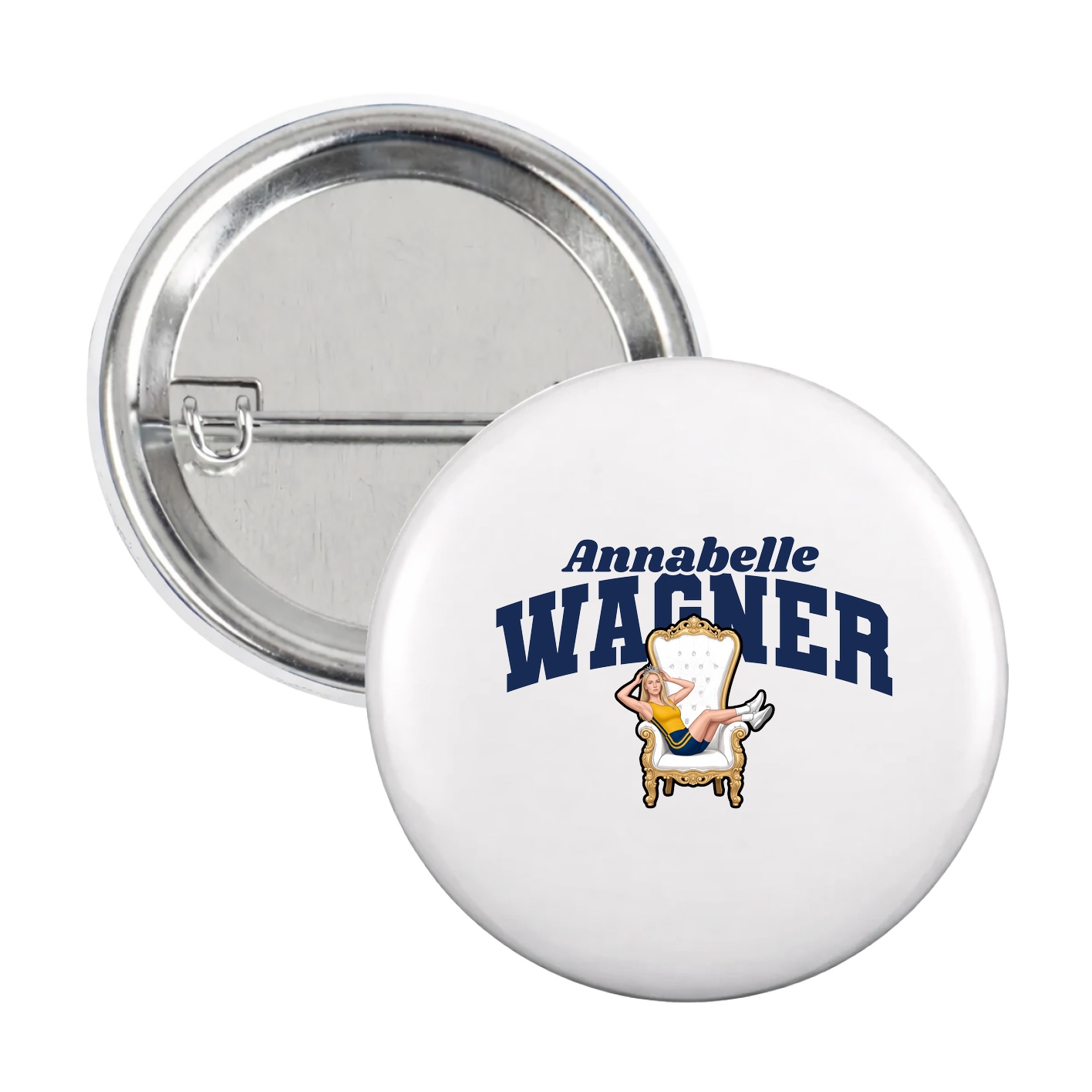 Game Day Button — Signature Arch in White
