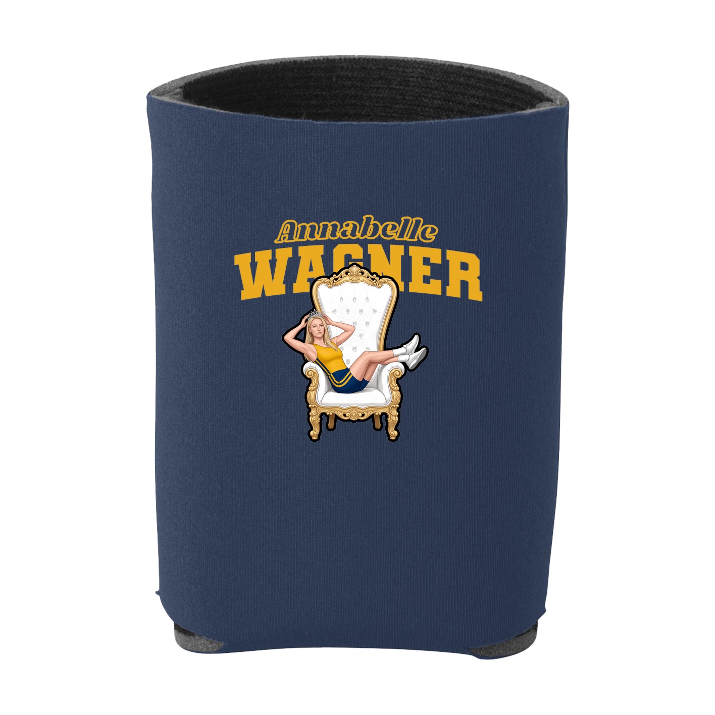 Can Holder — Name Arch in Navy