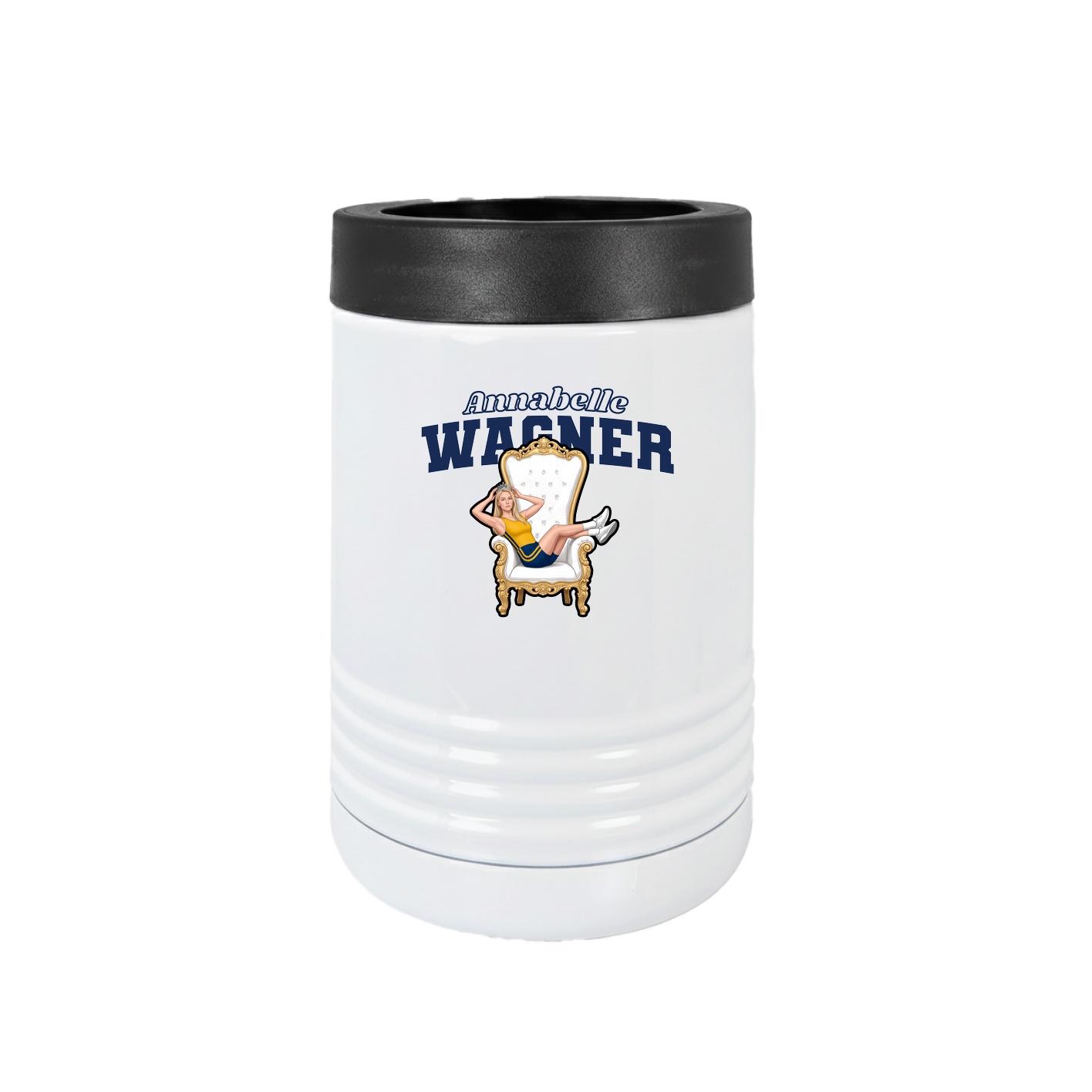 Beverage Holder — Name Arch in White