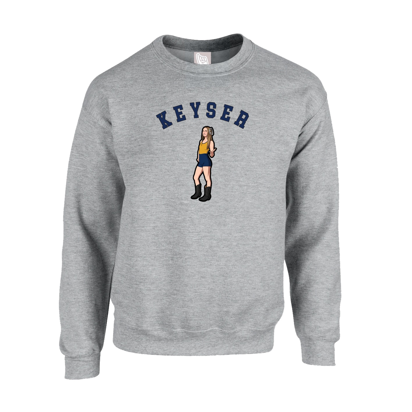 Fleece Crew — Shirsey Arch in Grey
