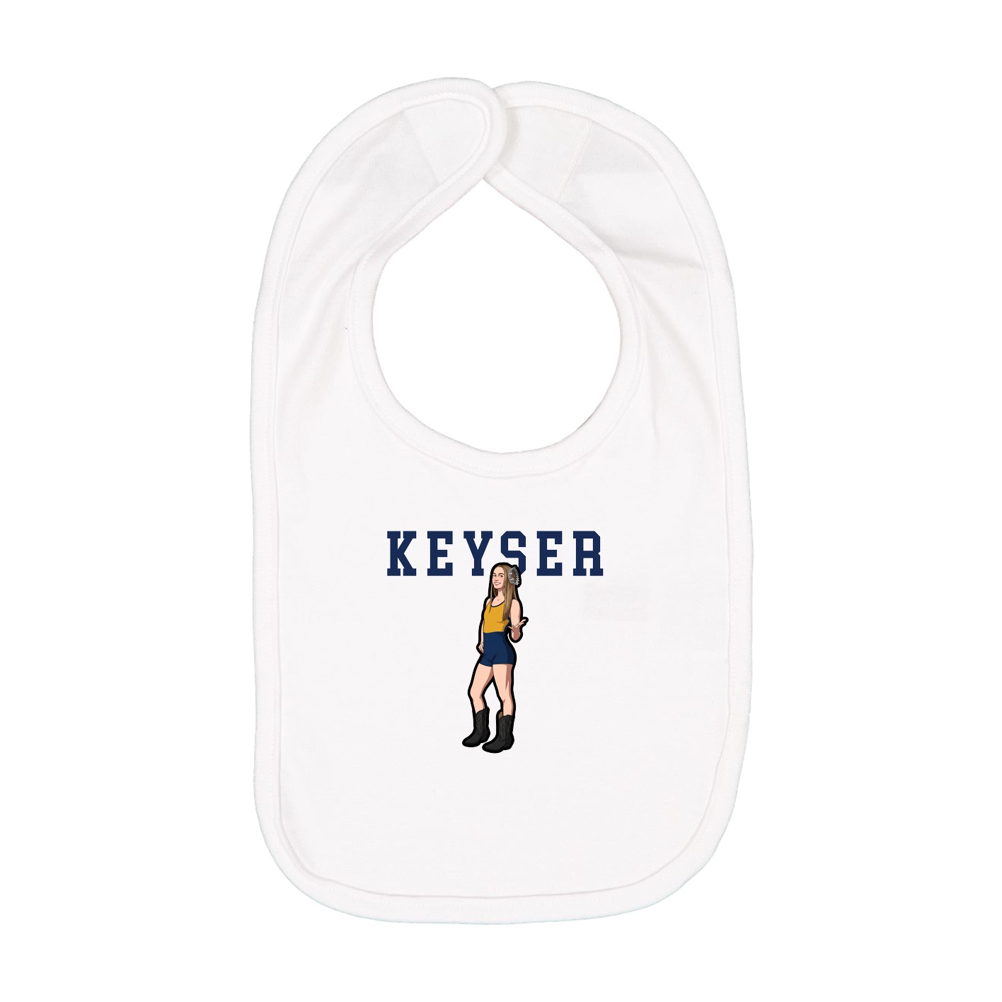 Infant Bib — Shirsey in White