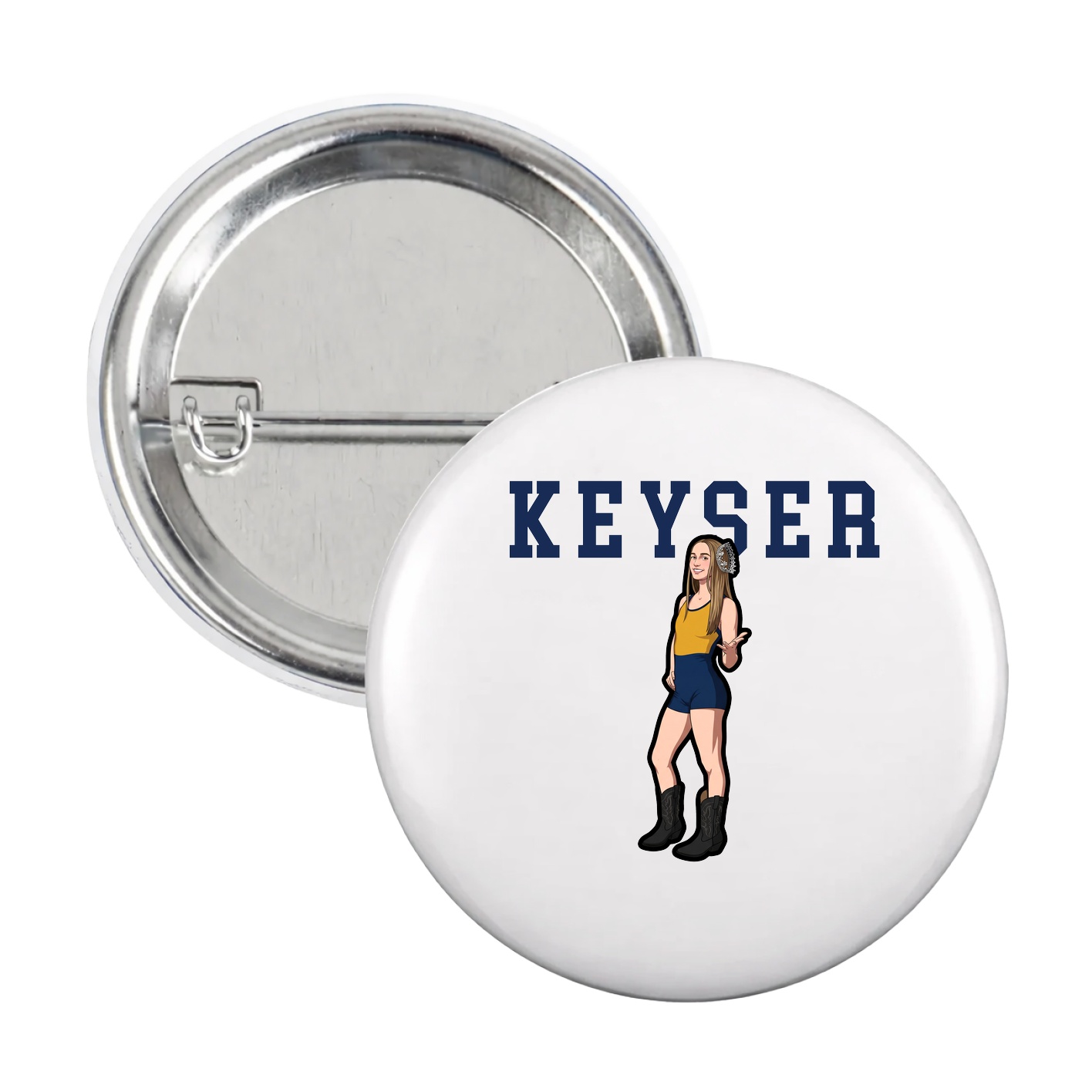 Game Day Button — Shirsey in White