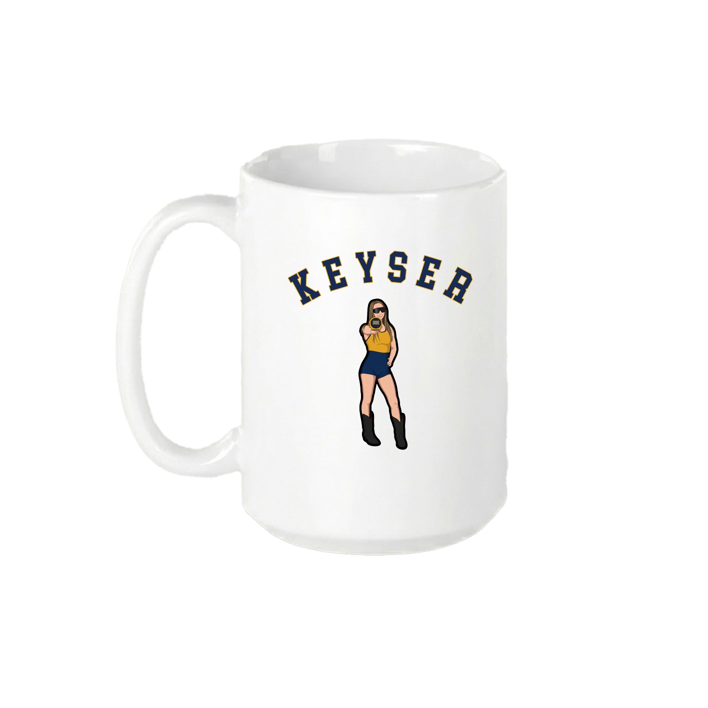 15oz Coffee Mug — Shirsey Arch in White
