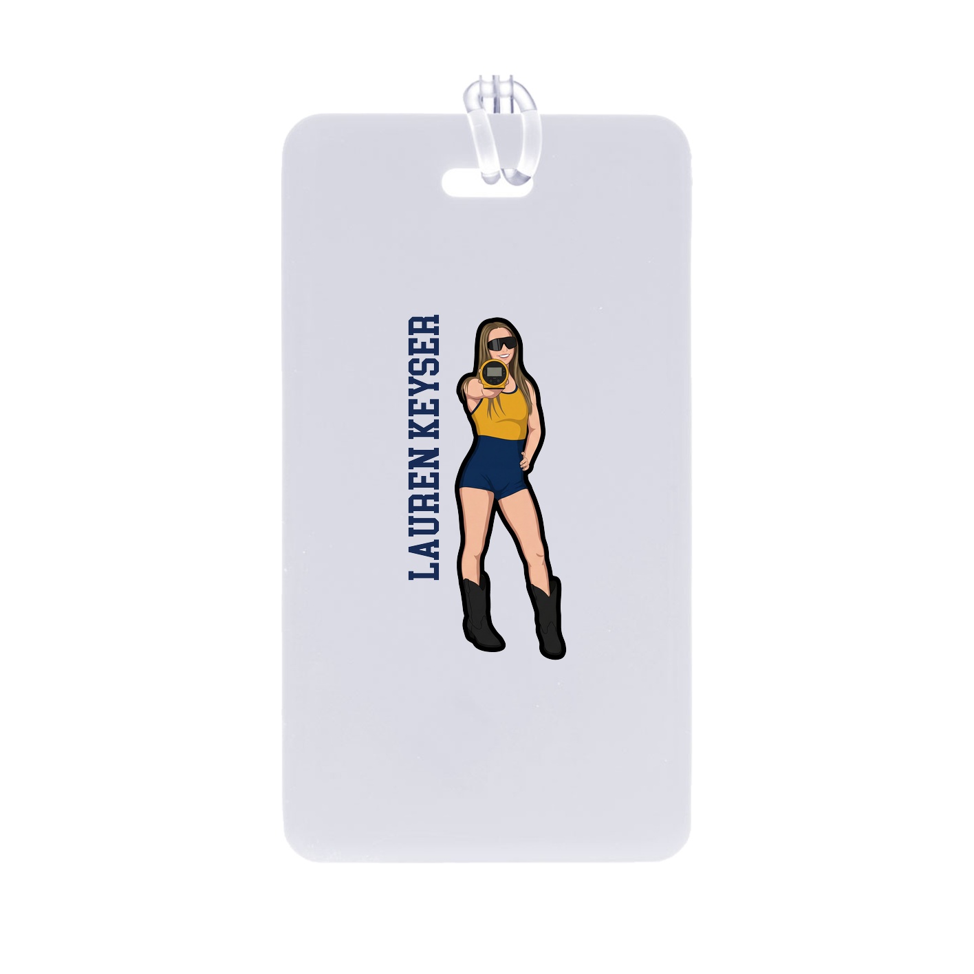Bag Tag — Name Vertical in Classic