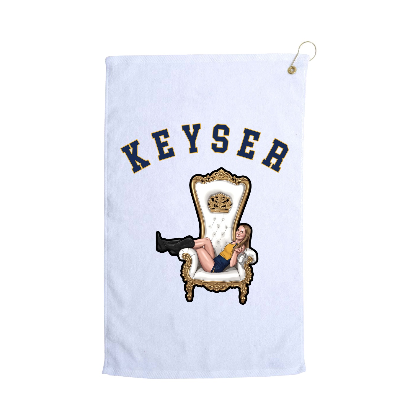 Golf Towel — Shirsey Arch in White