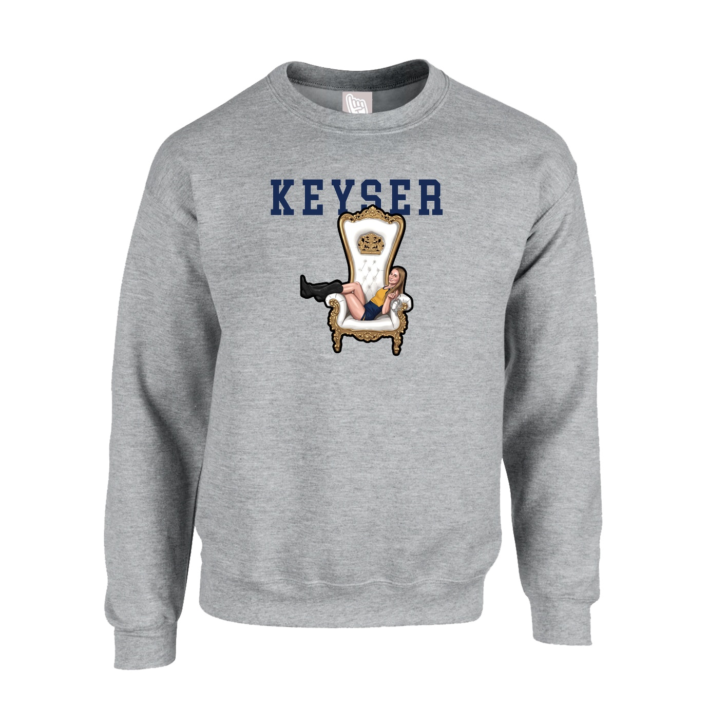 Fleece Crew — Shirsey in Grey