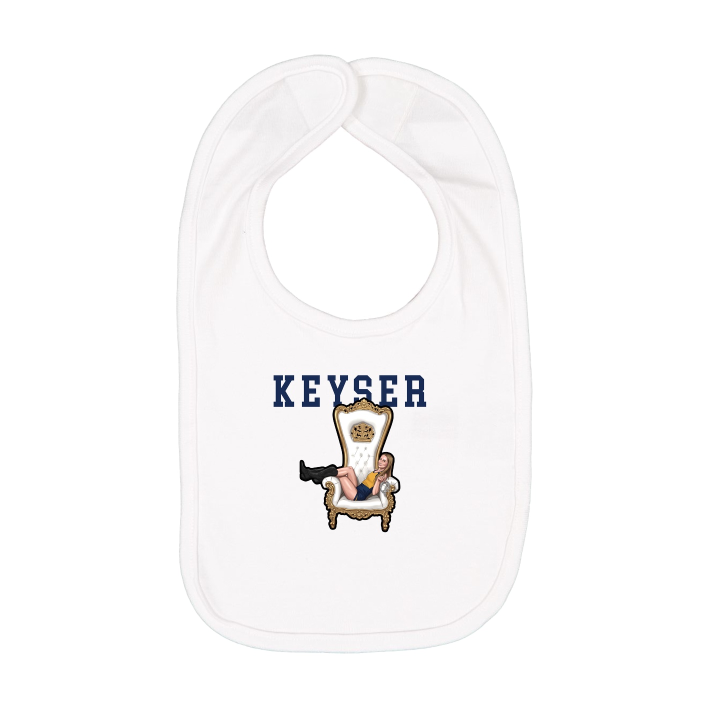 Infant Bib — Shirsey in White