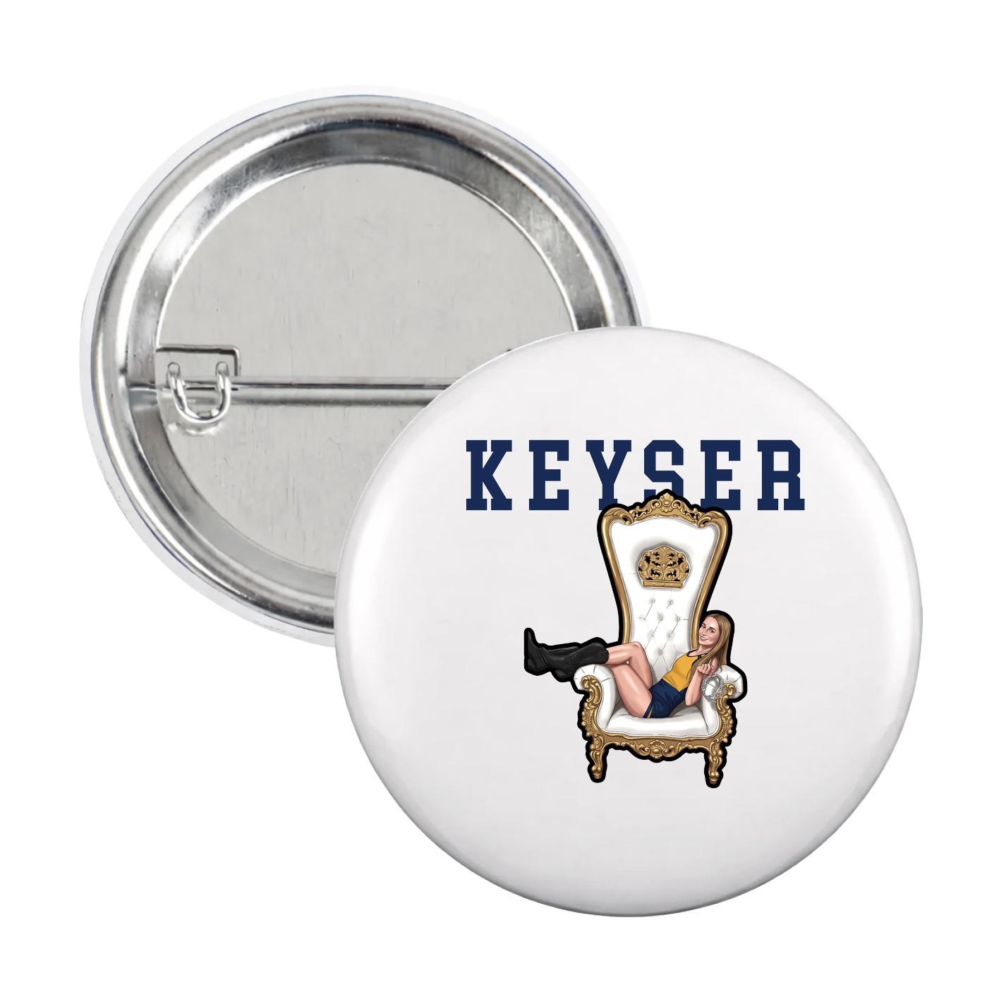 Game Day Button — Shirsey in White