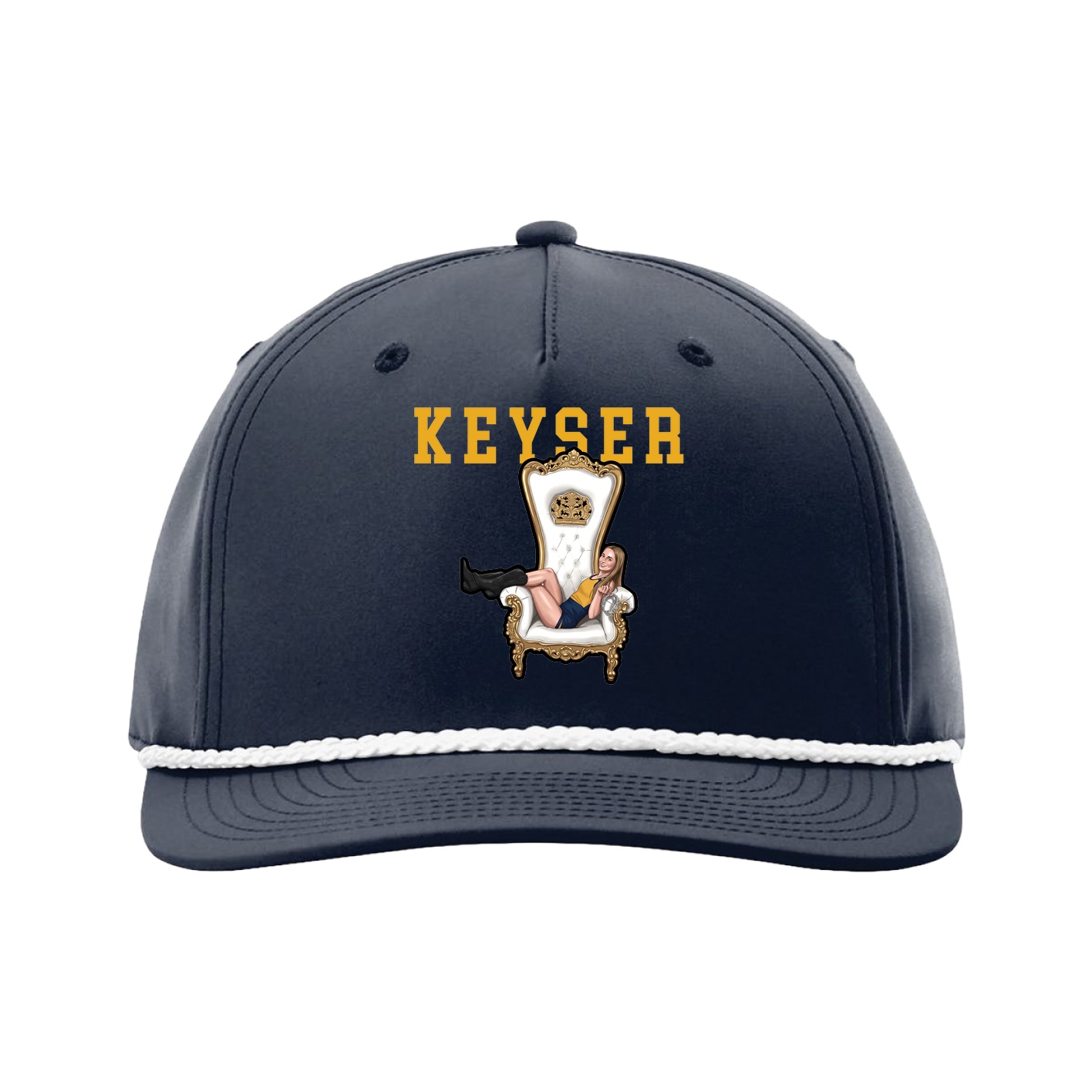 Five-Panel Classic Rope Cap — Shirsey in Navy