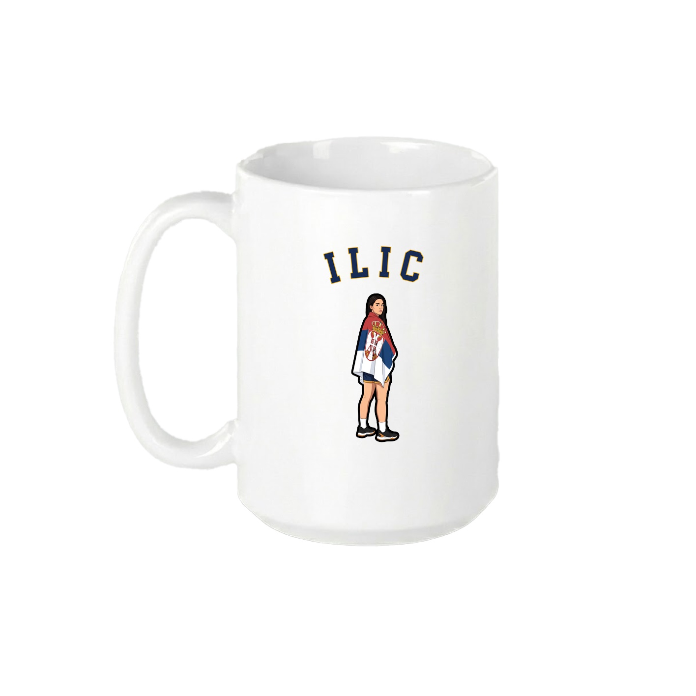 15oz Coffee Mug — Shirsey Arch in White
