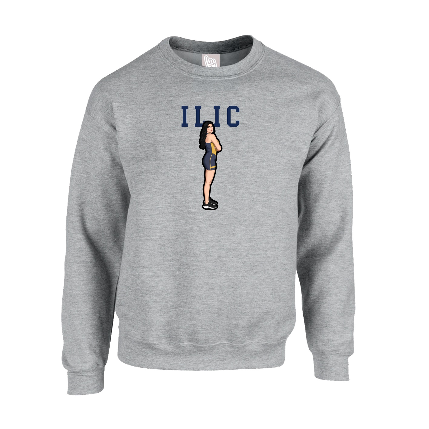 Fleece Crew — Shirsey in Grey